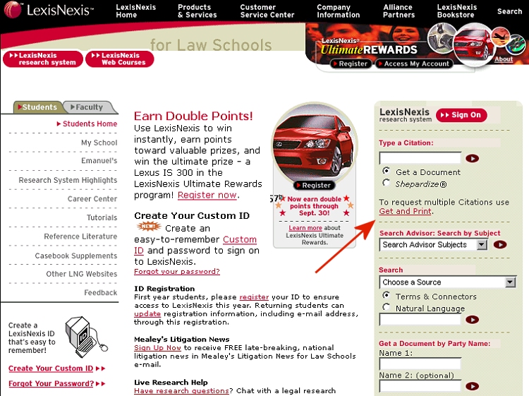 Select "Get and Print" on the right-hand side.