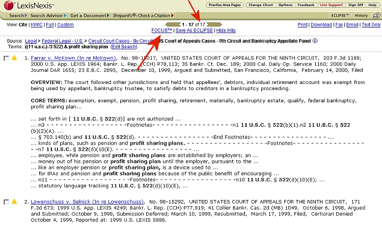 Retrieved 35 documents.  See top of left navigation bar.
